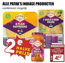 De Boerenschuur Patak's Indiase producten aanbieding