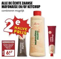 De Boerenschuur Zaanse mayonaise en/of ketchup aanbieding