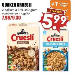 De Boerenschuur Quaker Cruesli aanbieding