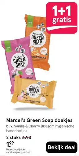 Etos Marcel's Green Soap doekjes aanbieding