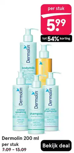 Etos Dermolin bodymilk crème spoeling shampoo anti-roos shampoo aanbieding