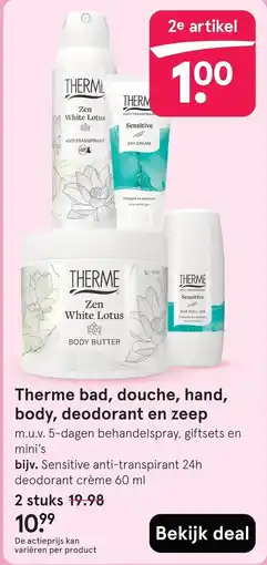 Etos therme zen white lotus aanbieding