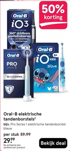 Etos Oral-B elektrische tandenborstels aanbieding