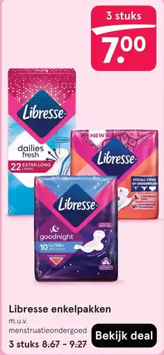 Etos Libresse enkelpakken aanbieding
