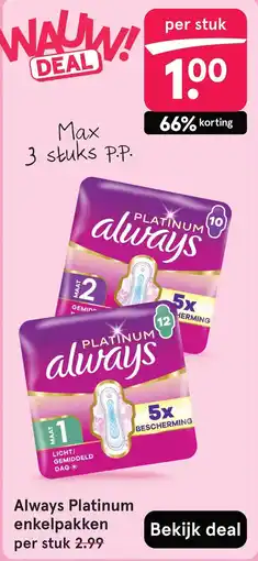 Etos Always platinum enkelpakken aanbieding