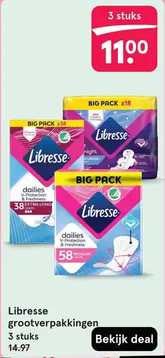 Etos Libresse grootverpakkingen aanbieding