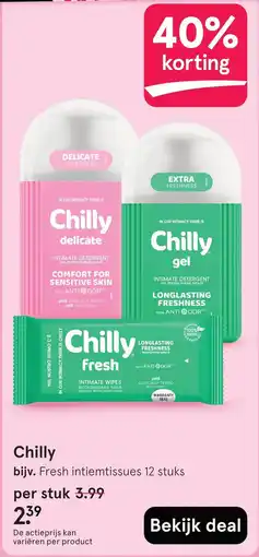 Etos Chilly fresh intiemtissues aanbieding
