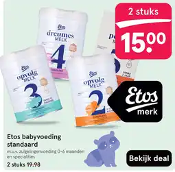 Etos Etos babyvoeding standaard aanbieding