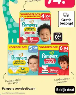 Etos Pampers voordeelboxen aanbieding