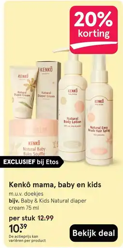 Etos Kenkô mama, baby en kids aanbieding
