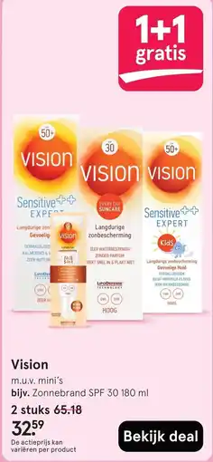 Etos Vision zonnebrand aanbieding