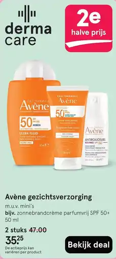 Etos derma care Avène gezichtsverzorging aanbieding