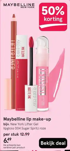 Etos Maybelline lip make-up aanbieding