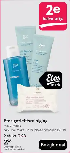 Etos Etos gezichtsreiniging aanbieding
