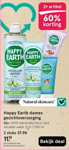 Etos Happy Earth dames gezichtsverzorging aanbieding