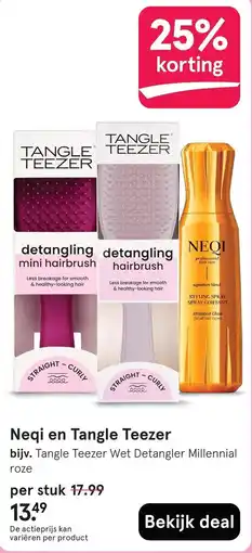 Etos Neqi en Tangle Teezer aanbieding