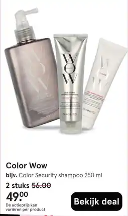 Etos Color Wow Color Security shampoo 250 ml aanbieding