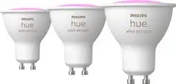 Coolblue Philips Hue White and Color GU10 3-pack aanbieding