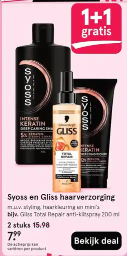Etos Syoss en Gliss haarverzorging aanbieding