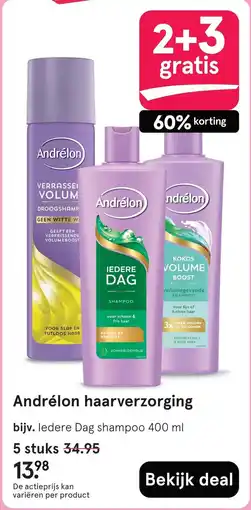 Etos Andrélon haarverzorging aanbieding