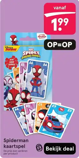 Etos Disney Junior Spidey Amazing Friends kaartspel aanbieding