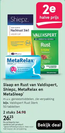 Etos Valdispert, Shiepz, MetaRelax en MetaSleep aanbieding