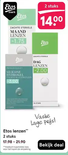 Etos Etos lenzen aanbieding