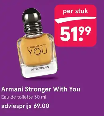 Etos Armani Stronger With You aanbieding