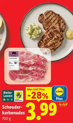 Lidl Schouder-karbonades aanbieding
