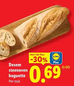 Lidl Desem steenoven baguette aanbieding