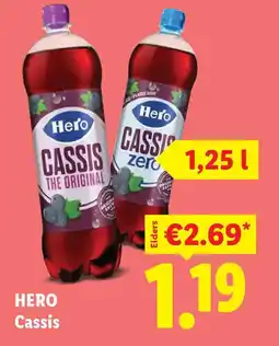 Lidl Hero Cassis aanbieding