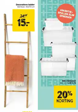Xenos Decoratieve ladder aanbieding