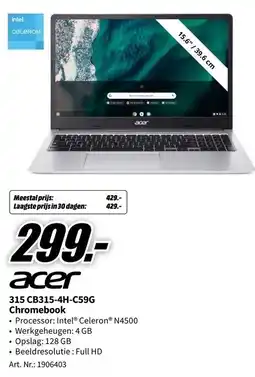 MediaMarkt acer 315 CB315-4H-C59G aanbieding