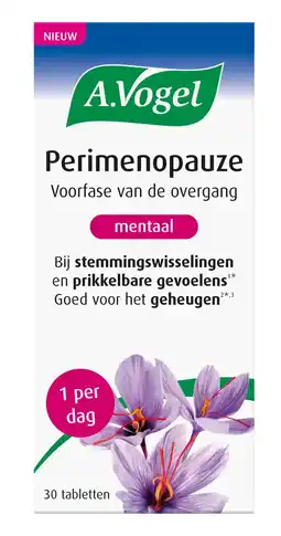 De Online Drogist A.Vogel A. Vogel Perimenopauze Mentaal Tabletten 30ST aanbieding