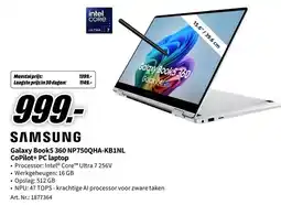 MediaMarkt Samsung Galaxy Book5 360 NP750QHA-KB1NL aanbieding
