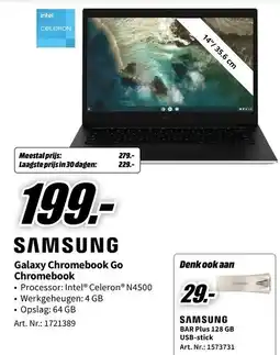 MediaMarkt Samsung Galaxy Chromebook Go Chromebook aanbieding