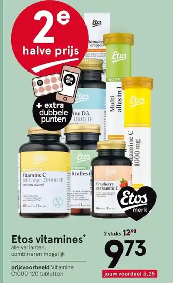 Etos Vitamines aanbieding