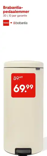 HEMA Brabantia-pedaalemmer aanbieding
