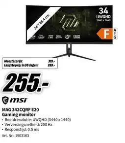 MediaMarkt msi MAG 342CQRF E20 aanbieding