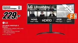 MediaMarkt LG UltraWide 34WR55QK-B aanbieding
