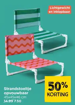 Xenos Strandstoeltje opvouwbaar aanbieding