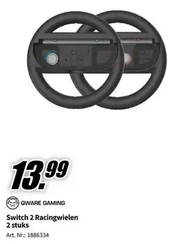 MediaMarkt Qware Gaming Switch 2 Racingwielen aanbieding