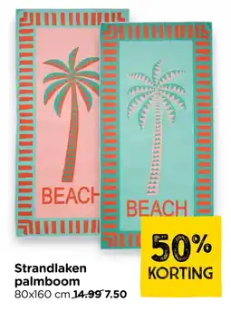 Xenos Strandlaken palmboom aanbieding