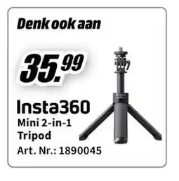 MediaMarkt Insta360 mini 2-in-1 tripod aanbieding