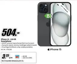 MediaMarkt iPhone 15 aanbieding