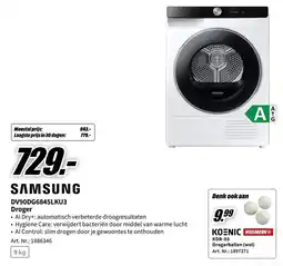 MediaMarkt Samsung droger dv90dg6845lku3 aanbieding