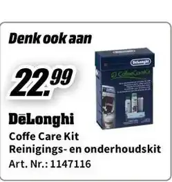 MediaMarkt Delonghi coffee care kit aanbieding