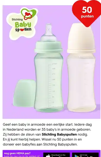 HEMA Stichting Babyspullen babyfles aanbieding