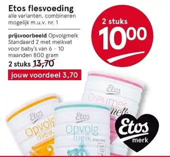 Etos Flesvoeding 800g aanbieding