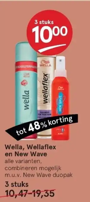 Etos Wella, wellaflex en new wave aanbieding